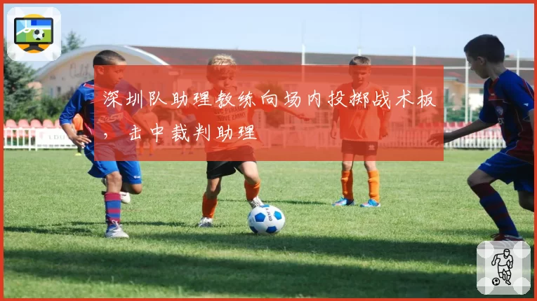 深圳队助理教练向场内投掷战术板，击中裁判助理